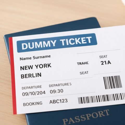 حجز طيران مؤقت لطلبات الفيزا